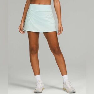 Lululemon Pace Rival Mid-Rise Skirt 15" Length *Tall (Delicate Mint)
